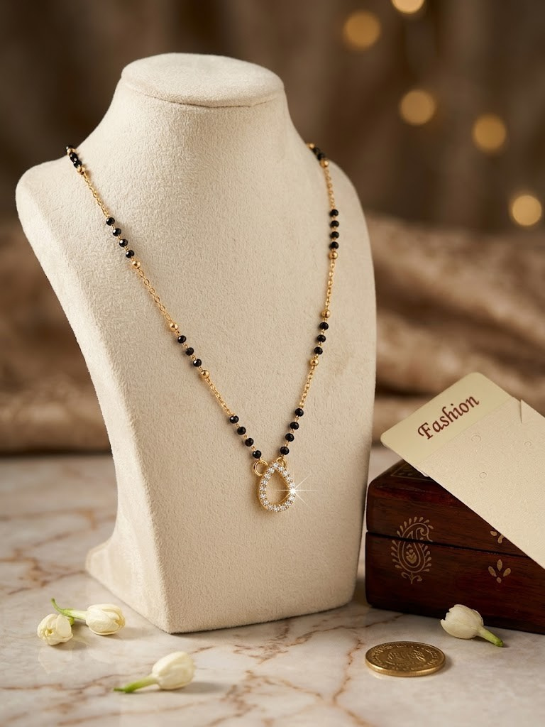 Sparkling Teardrop Mangalsutra