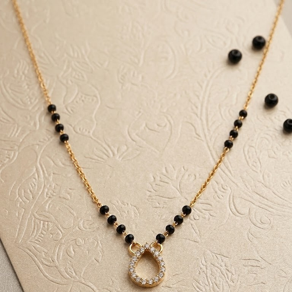 Sparkling Teardrop Mangalsutra