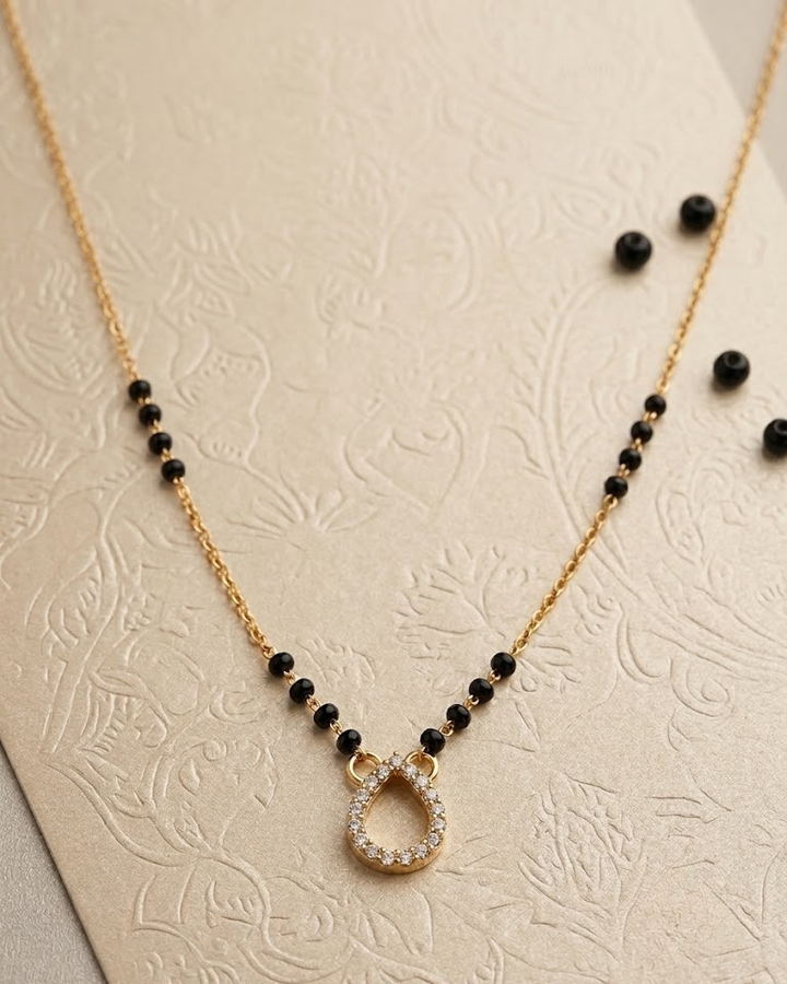 Sparkling Teardrop Mangalsutra