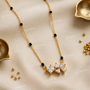 Elegant Crystal Floral Mangalsutra