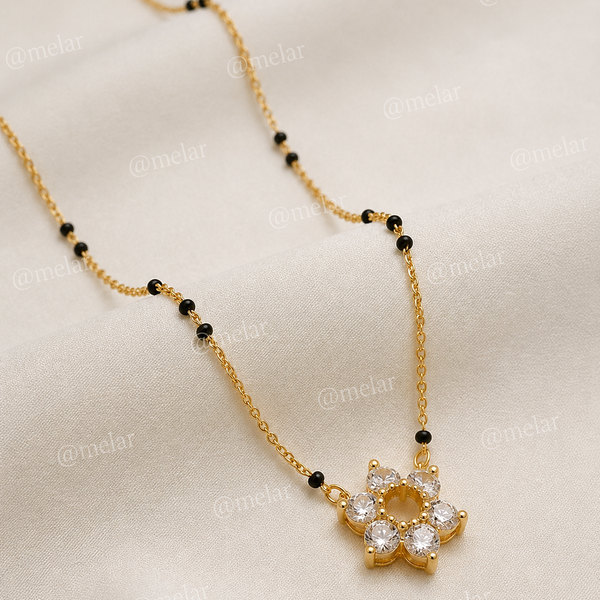 Sunflower Crystal Mangalsutra