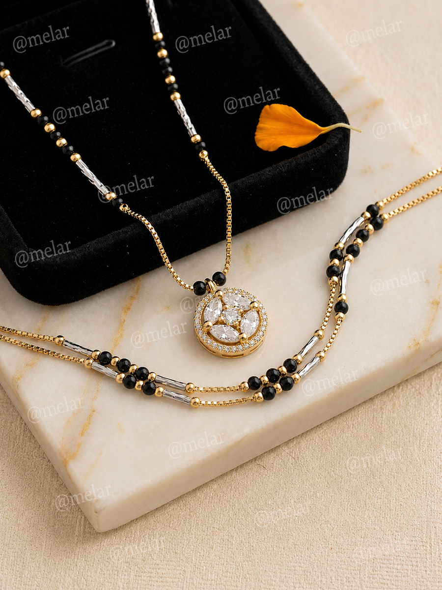 Celestial Crystal Mangalsutra