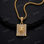 Lion Gold Plated Pendant Chain with CZ Stones