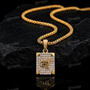 Maa  Gold Plated Pendant Chain with CZ Stones