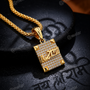 Ram Gold Plated Pendant Chain with CZ Stones
