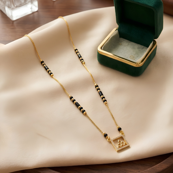 Trinity CZ Geometric Mangalsutra
